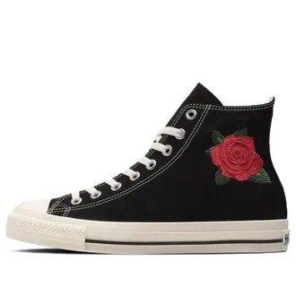 Converse Chuck Taylor All Star Rose Embroidery Hi Black White Red 31311860