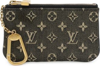 Louis Vuitton Noir Canvas Coin Purse/Coin Case (Pre-Owned)