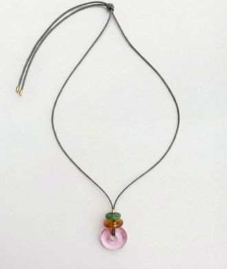 By Lilla Pink Lemonade Pendant Necklace in Multi at Nordstrom, Size 24