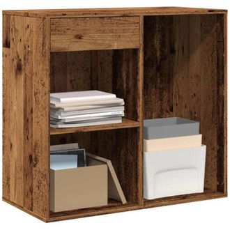 vidaXL Vidaxl - Armadietto per Cosmetici Legno Antico 80x40x75 cm in Truciolato