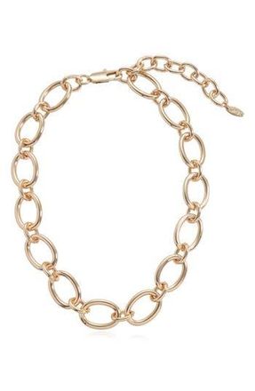 Ettika Large Oval Chain Necklace in Gold at Nordstrom Rack