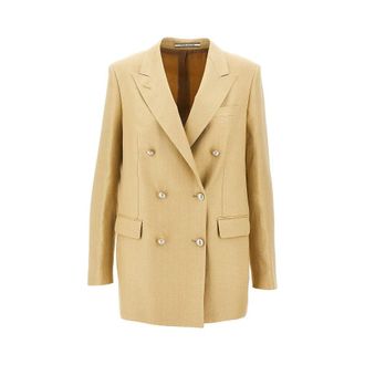 Tagliatore Jasmine double-breasted linen jacket Woman 44