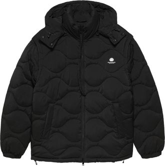 New Amsterdam Surf Association Gewatteerde jas - Heren - Winterjassen - Zwart - L - Leer - Jassen