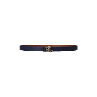 Ralph Lauren Belts, female, Blue, Size: XS Thin Double-Face Belt