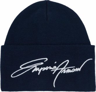 Armani Beanie - Dames - Accessoires - Blauw - Maat: S