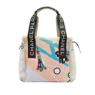 Chanel Pre-owned Canvas Tote Bag - unisex - Chanel Vintage - Vintage Tote Bags - Beige - ONE SIZE - Pre-owned