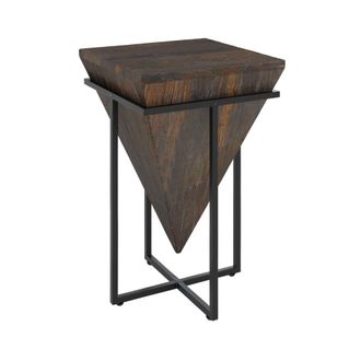 Rendez-Vous D&eacute;co Mesa auxiliar mediana de madera y metal