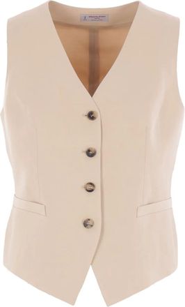 Alberto Biani Gilet monopetto - Toni neutri