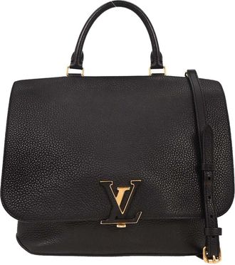 Louis Vuitton Volta Handbag Leather Black Leather Handbag (Pre-Owned)