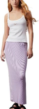 Calvin Klein Soft Ribbed Lyocell Maxi Skirt, Size X-Small