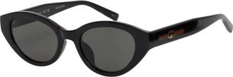 Gucci Zonnebril - Dames - Zonnebrillen - Zwart - 52 MM - Accessoires