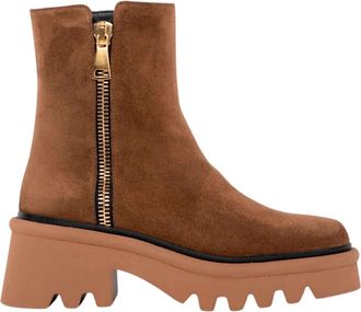Homers Womens Lys Heeled Ankle Boot In Crosta Sandalo