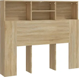 vidaXL Mueble Cabecero Color Roble Sonoma 120x19x103,5 Cm Vidaxl
