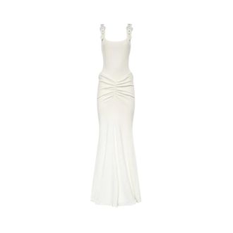 Versace Jeans Couture Maxi Dresses, female, White, Size: L Vestiti