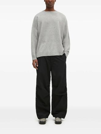 Undercover Sweater met geborduurd detail en ronde hals - Grijs