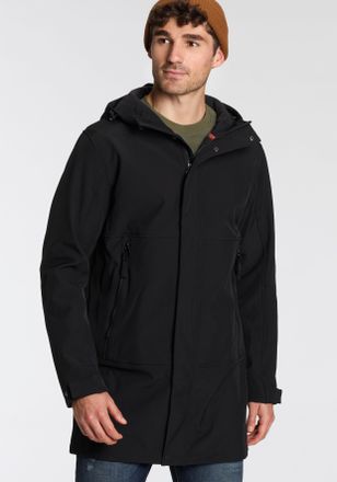 Icepeak Funktionsjacke ICEPEAK AIKERE, Herren, Gr. 46, schwarz, Obermaterial: 89% Polyester, 11% Elasthan. Futter: 100% Polyester, mit Riegel verstellbar, Jac