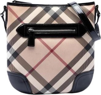 Burberry Pre-owned Dryden Crossbody Bag - Dames - Vintage Schoudertas - Beige - ONE Size - Leer - Vintage