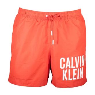 Calvin Klein Beachwear, male, Red, Size: 2XL Red Mens Swim Boxer Shorts