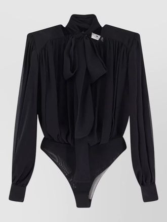 Elisabetta Franchi silk long-sleeve blouse