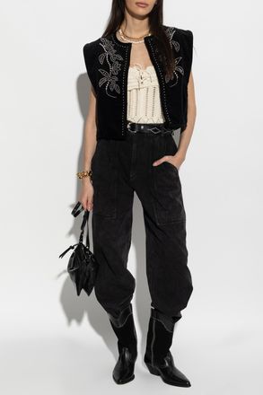 Isabel Marant Top Neves, Womens, Cream