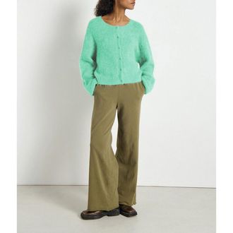 American Vintage Kort vest, ronde hals, lange mouwen, NIBY