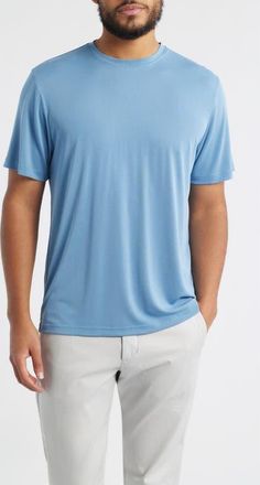 Johnnie-O The Tee Modal Blend Crewneck T-Shirt in Sanibel at Nordstrom, Size Xx-Large
