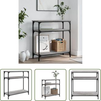 vidaXL vidaXL Tavolino da soggiorno - Tavolino Consolle Grigio Sonoma 75x29x75cm in Legno Multistrato