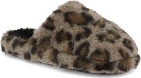 Mia Sled Faux Fur Slipper in Cow Print at Nordstrom Rack, Size 10