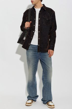 Amiri Wide-leg Jeans, Mens, Blue