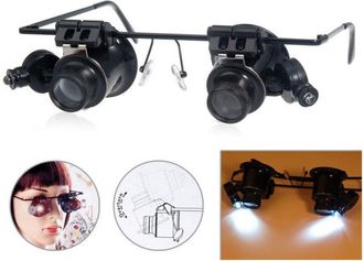 OEM Loupes De Pr&eacute;cision - 20 X - Avec &Eacute;clairage Led R&eacute;glable - Pour R&eacute;paration &Eacute;lectronique Bijouterie Horlogerie - Lot De 1
