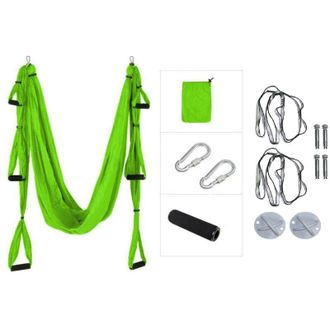OEM Conjunto De Yoga A&eacute;reo - Hamaca Master Con Soporte - Verde