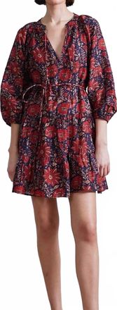 Apiece Apart Alessa Dress In Scarlet