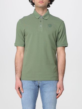 Blauer Polo in cotone Blauer