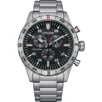 Citizen Eco-Drive Chronograph Bracelet Watch, 43mm in Silver at Nordstrom Rack