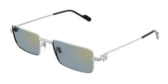 Cartier Grey Rectangular Ladies Sunglasses CT0501S 008 54