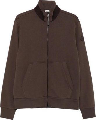 Moncler Cardigan con zip - Marrone