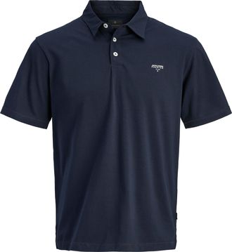 Jack & Jones Poloshirt JACK & JONES JPRBLATYLER SS POLO, Herren, Gr. XS, night sky, Jersey, Obermaterial: 96% Baumwolle, 4% Elasthan, unifarben, regular fit normal