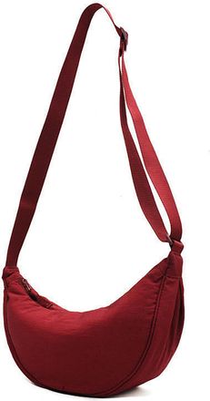 Generic Womens Nylon Crossbody Bag, Travel Shoulder Bag, Adjustable Shoulder Strap, Smooth Zipper Closure, Suitable for Daily Commuting and Leisure Travel (Re