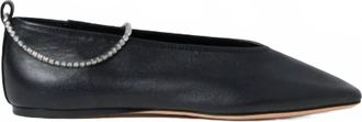 Loeffler Randall Womens Emery Ballet Flat In Black/crystal
