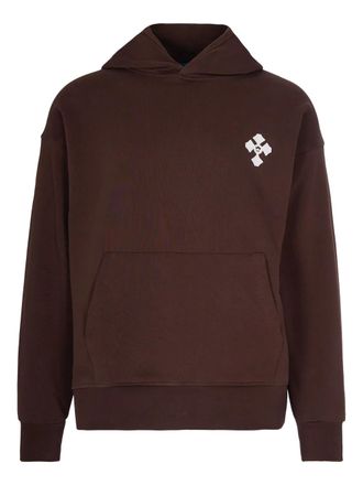 Barrow logo-print hoodie - men - Cotton - M - Brown