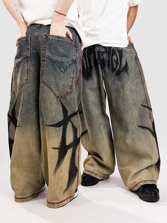 Vitriol Colossal Drip Jeans blau
