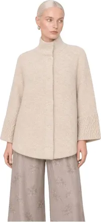 Kocca Dames, Mantels, Beige, Maat: L Zijde