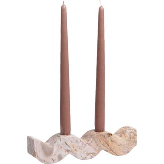D.A.R. Proyectos Wavy Gemstone Candelabra in Creamy Soapstone at Nordstrom