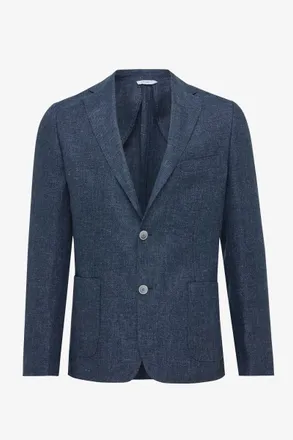 Gentiluomo Linnen Colbert - Donkerblauw