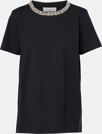 Nina Ricci Embellished cotton T-shirt