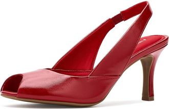 Anne Klein Jovi Womens Shoes Red Crinkle : 6.5 M, Synthetic
