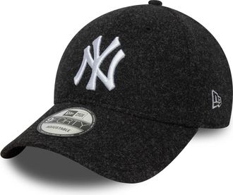 New Era New York Yankees MLB Melton Wool 9Forty Snapback Cap Black