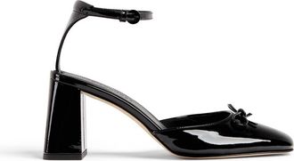Dear Frances Womens Felice Heels In Black Patent