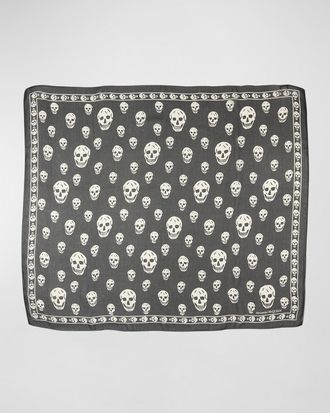 Alexander McQueen Skull Wool Scarf
