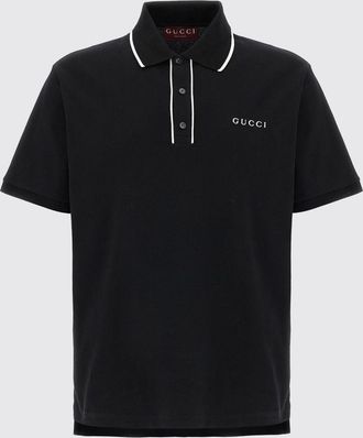 Gucci Polo in cotone con logo Gucci